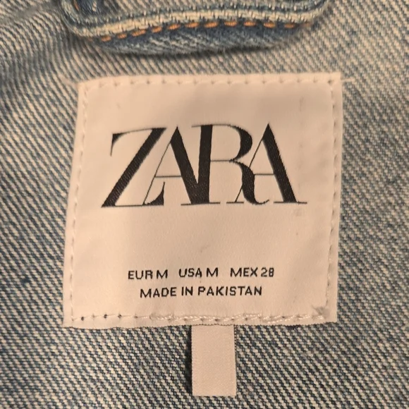Zara Light Blue Denim Jacket - Picture 3 of 3